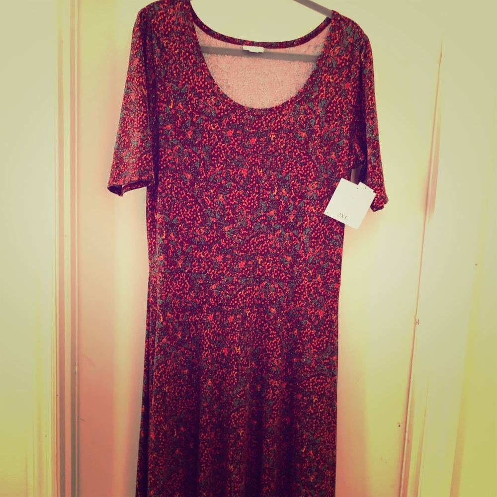 NWT.  LuLaRoe ‘Ana’ Maxi Dress, Sz 2x